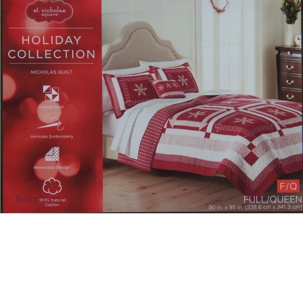 St. Nicholas Square Full/Queen Quilt & Shams